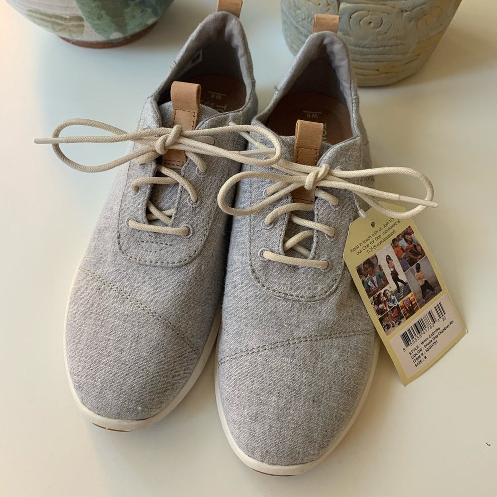 Toms drizzle grey chambray mix Carrillo sneakers